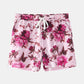 Mens Floral Print Hawaiian Holiday Thin Quick-drying Drawstring Co-ords