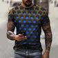 New Men's T shirt 3D Print Graphic Optical Illusion Plus Size Short Sleeve Casual Tops