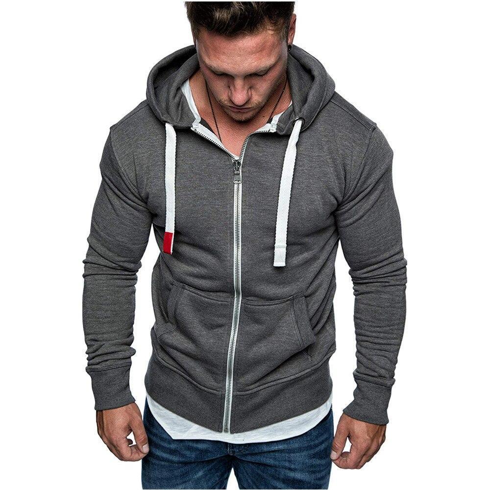 Men's zip-up sweatshirt