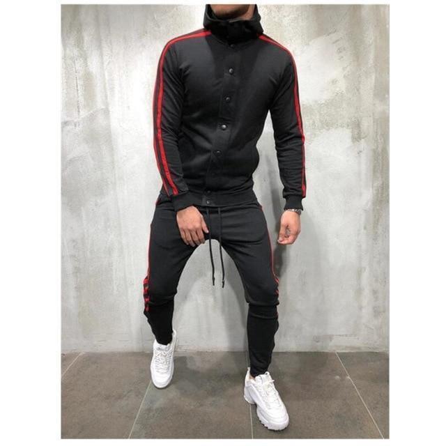 Tracksuit-Men's Casual Sportswear Hoodie & Pants Tracksuits