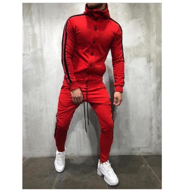 Tracksuit-Men's Casual Sportswear Hoodie & Pants Tracksuits