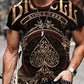 Men's 3D Print Graphic Prints Poker Print Short Sleeve Daily Tops