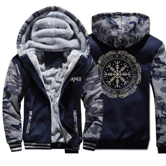 Vikings Man Printed Hoodie Jackets