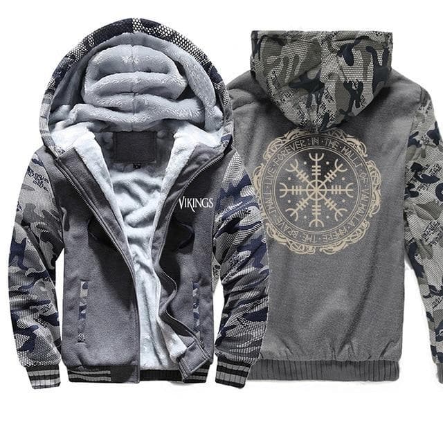 Vikings Man Printed Hoodie Jackets