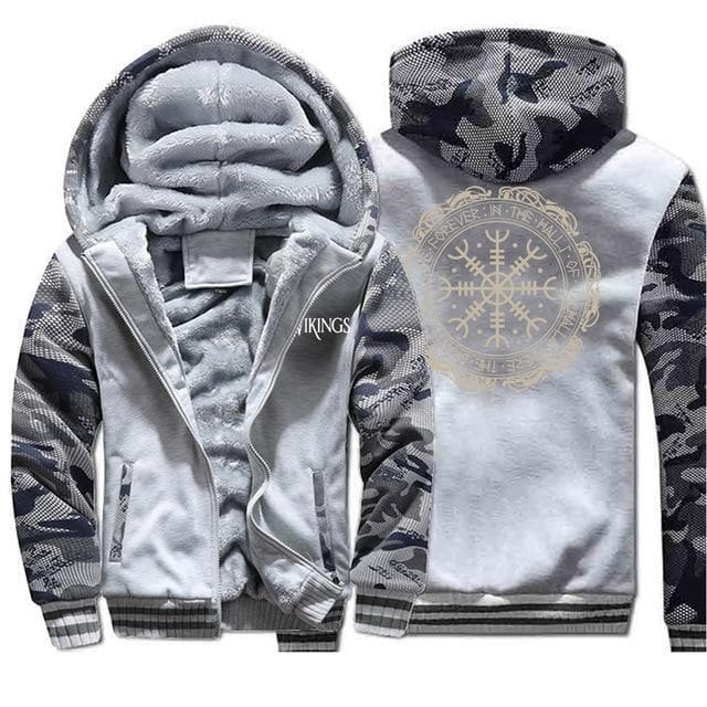 Vikings Man Printed Hoodie Jackets